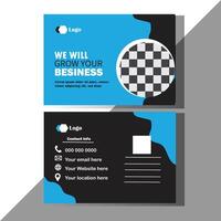 Modern postcard design template. vector