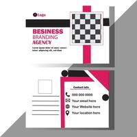 Post card design new post card template. vector