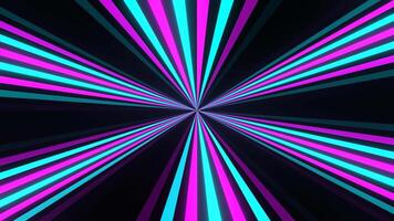 Cyan and Pink Neon Rays Background VJ Loop in 4K video