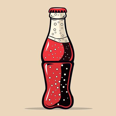 bottle of cola illustration