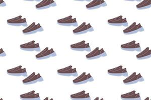 Colorful sneakers arranged on a light background highlight modern athletic design vector