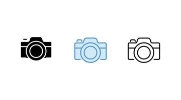 Camera icon set. photo camera icon. camera photography icon. vector