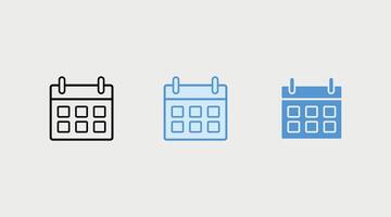 Calendar icon set. Calendar symbol. calendar icon vector