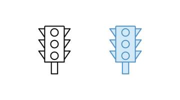 Traffic light simple icons set.-01 vector