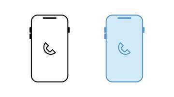 Mobile phone icon set. for mobile concept and web design. vector