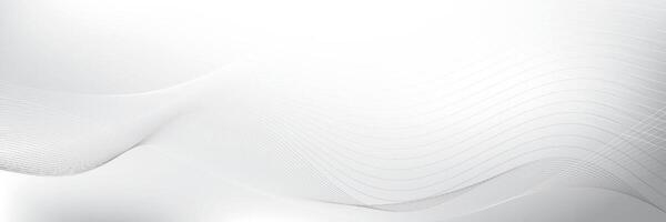 Abstract white and gray color, modern design stripes background with curve lines, wavy pattern. illustration. vector