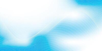 Abstract geometric white and blue color background with curve lines. illustration. vector