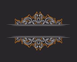 Decorative vintage frames, borders. Retro ornamental frame vector