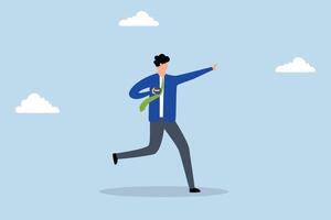 Pay of debts, Powerful entrepreneur metaphorically getting rid of the burden of debt by throwing it away like a shot put. vector