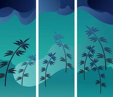 Bamboo Swaying in the Breeze vector