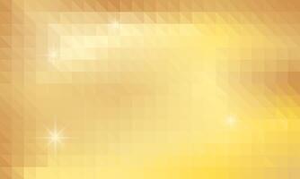 Abstract polygonal background of golden triangles vector