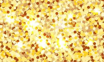 Abstract golden glitter confetti background vector