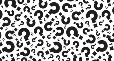 Black question mark pattern background. Answer guess faq decorative abstract wallpaper vector