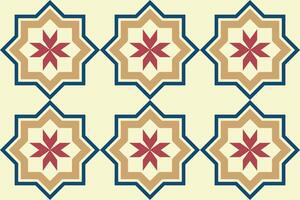 Bright geometric seamless pattern. Mosaic color ornament print. Tile trendy background vector