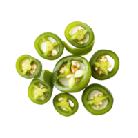 Spicy green pepper slices png