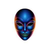 Striking halloween mask png