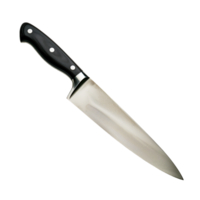 Professional Chef Knife on Transparent Background for Culinary, Kitchen, and Cooking Use - High-Quality Stainless Steel Blade with Ergonomic Handle - Perfect for Slicing, Dicing, and Chopping Tasks png