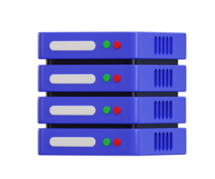 Data center, server 3D icon, Server, Data, Web Hosting, cloud storage icon 3d render png