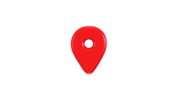 location map, location pin, gps pointer and marker icon 3d rendering illustration png