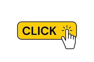 Click the button here with the hand cursor. illustration vector