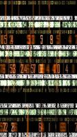 Glowing Digital Ticker of Rapidly Changing Numbers in Looping Animation video