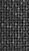 Dynamic Rotating Cubes Abstract 3D Background in Dark Gray video