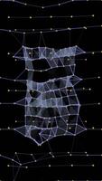 Abstract 3D Plexus Network with Nodes and Lines on Dark Background video
