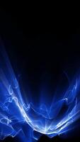 Mesmerizing Blue Fractal Waveforms Animation Loop - Futuristic Design video