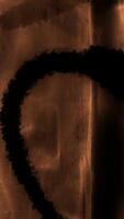 Flickering Sepia Film Leader with Pulsing Abstract Forms Loop video