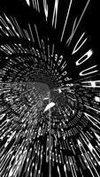 Glowing Data Stream. Tunnel of Letters and Numbers in Motion video