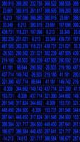 Blue Data Stream Ticker Grid Display with Futuristic Numerical Interface video