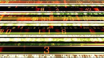 Abstract Digital Motion with Glowing Numbers and Futuristic Data Flow video