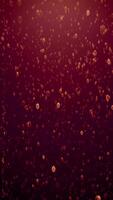 Rising Bubbles in Golden Glow on Maroon Background - Dynamic Animation video