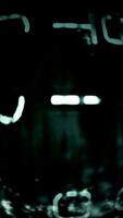 Futuristic Digital Interface. Advanced AI Symbols Encryption Codes video