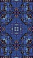 Kaleidoscopic Blue Circuit Board. Futuristic Tech Loop Animation video