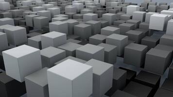 Futuristic 3D Cubic Geometry Looping Animation Background video