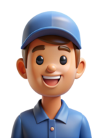Friendly Delivery Guy Handing Over a Package png
