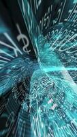 Abstract Dynamic Data Streaming Tunnel video