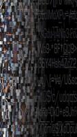 Pixelated Data Stream with Encrypted Text Fragments video