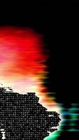 Abstract Data Flux with Streaming Symbols and Color Distortion video