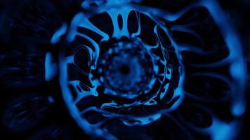 lyx abstrakt geometri sci-fi fusion elegant tillfredsställande 3d slinga bakgrund animering video