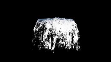 Falling Water on Transparent Background 3D Animation Isolated video