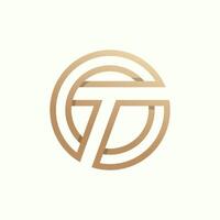 Initial OT or TO Logo design, Monogram Letter O with T combination vector