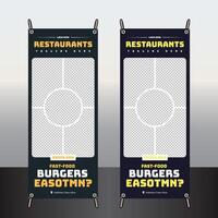 Unique fast-food roll up design vector