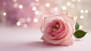 Rose with bokeh background. photo