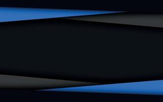 Black and blue modern material design, abstract widescreen background vector