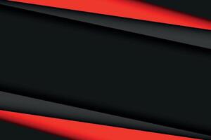 Black and red modern material design, abstract widescreen background vector