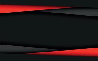 Black and red modern material design, abstract widescreen background vector