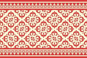 Floral damask fabric patterns for Cross Stitch, carpets and cloth vector