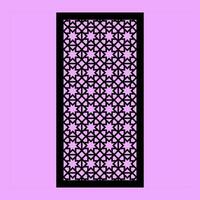 octagonal and star patterns arranged into panels with CNC laser vector